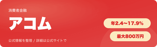 アコムのバナー